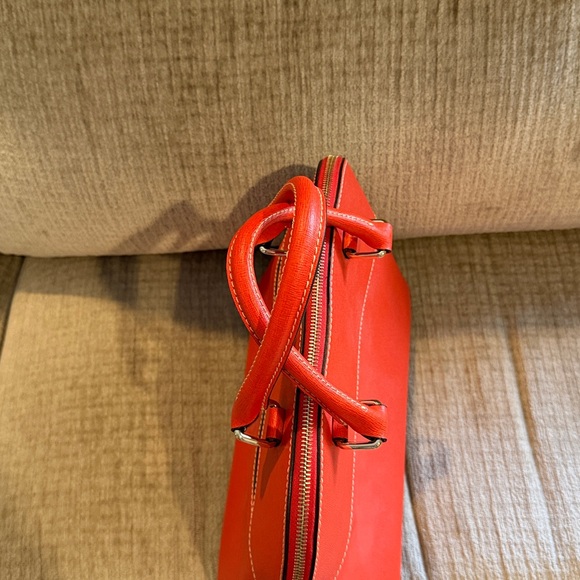 Dooney & Bourke Bold Orange domed Satchel with detachable strap 10 x 12 - Picture 6 of 11